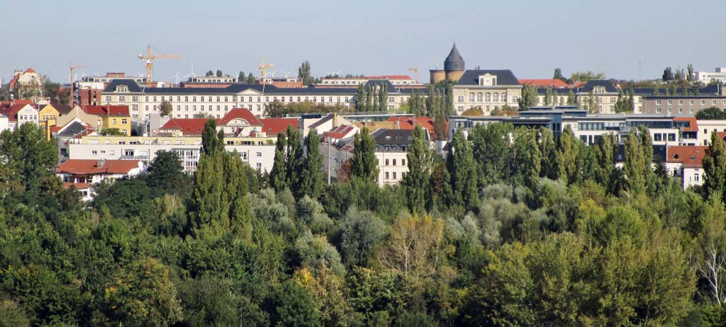 Blick vom Rosentalturm auf Möckern. Foto: Andreas Wolf 01 / Wikimedia Commons / CC BY SA