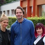 Anja Richter, Leiterin der ITZ Di- derotstraße, Oliver Blumenthal vom Familienzentrum GeyserHaus und Claudia Töpfer