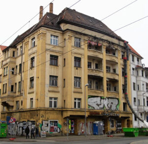 Die Rekonstruktion der Huygensstr. 1 beginnt. Foto: 17.02.2018, Karl-Heinz Kohlwagen.