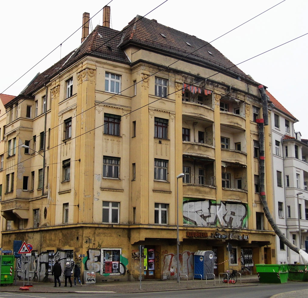 Die Rekonstruktion der Huygensstr. 1 beginnt. Foto: 17.02.2018, Karl-Heinz Kohlwagen.